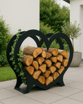 Herz-Holzlege aus Edelstahl