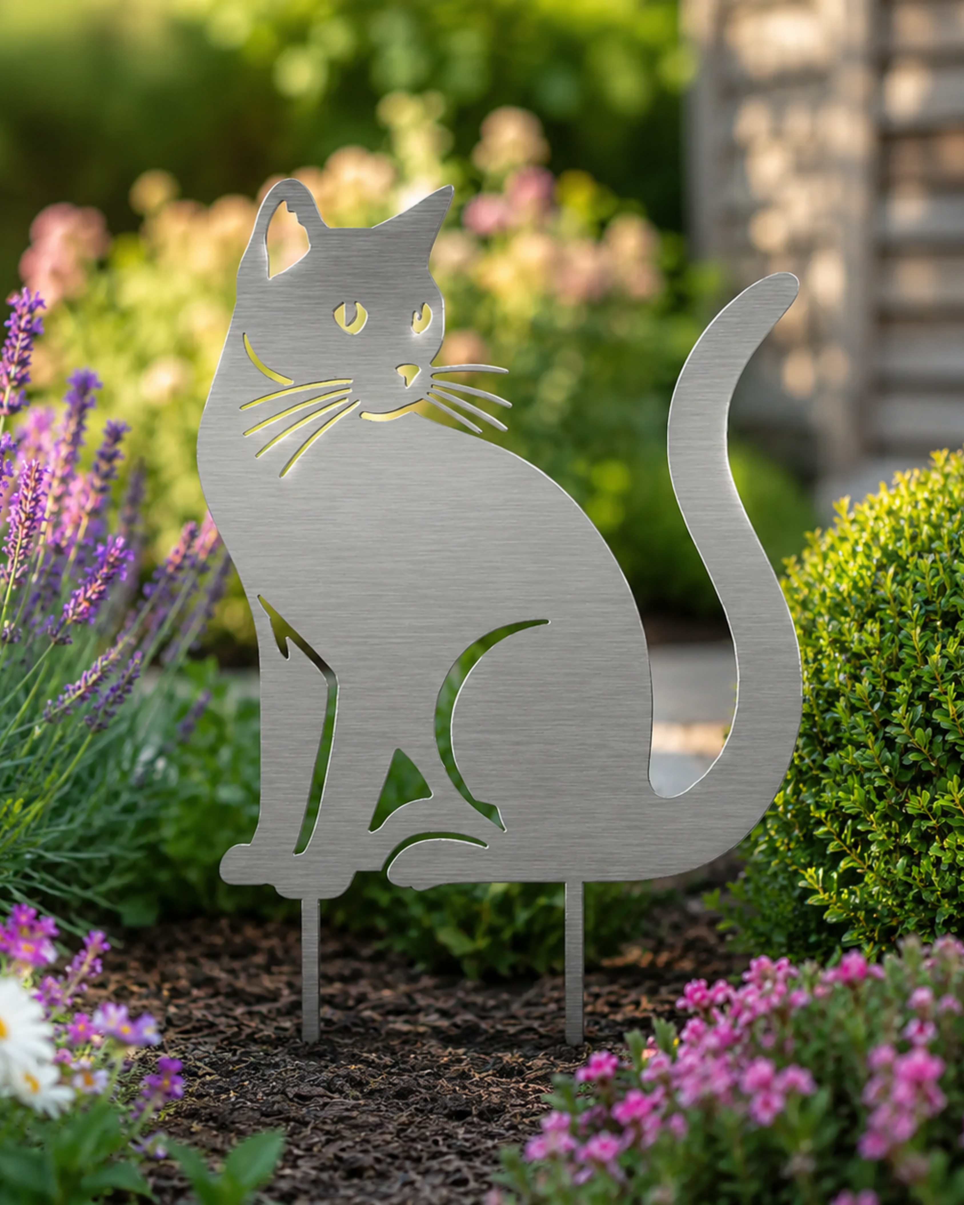 Gartenstecker Katze